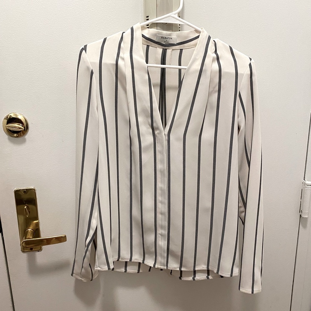 Striped blouse from Aritzia